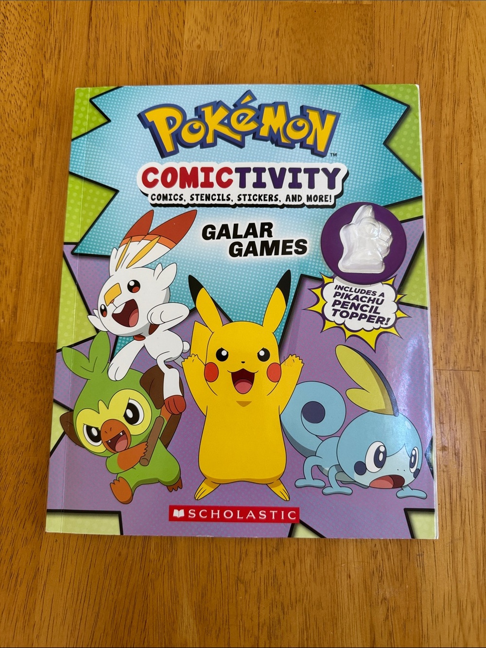 Pokémon Activity Book Comics Stencils Stickers New Without Pencil Topper 7+